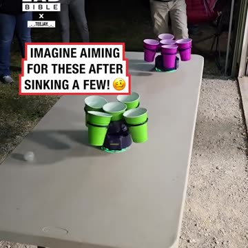 Next-level beer pong 🍺