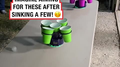 Next-level beer pong 🍺