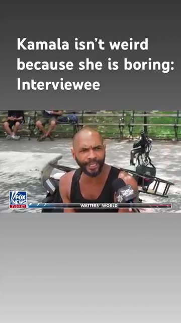 Kamala isn't weird because she is boring: Interviewee