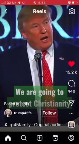 PRESIDENT TRUMP WE ARE GOING TO PROTECT CHRISTIANITY