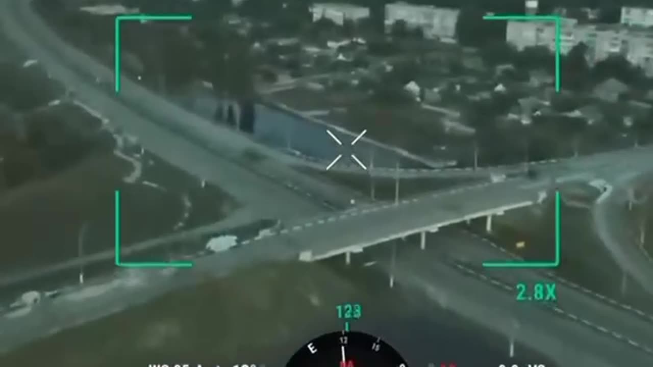 Russian APC Fires Wildly Driving Down Highway as Ukrainians Began to Cross the Dnipro River