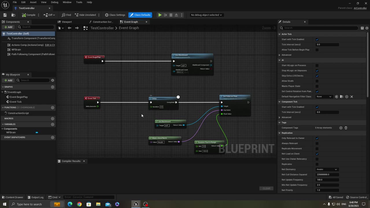 Making Utility AI actions and considerations using blueprints in Unreal Engine