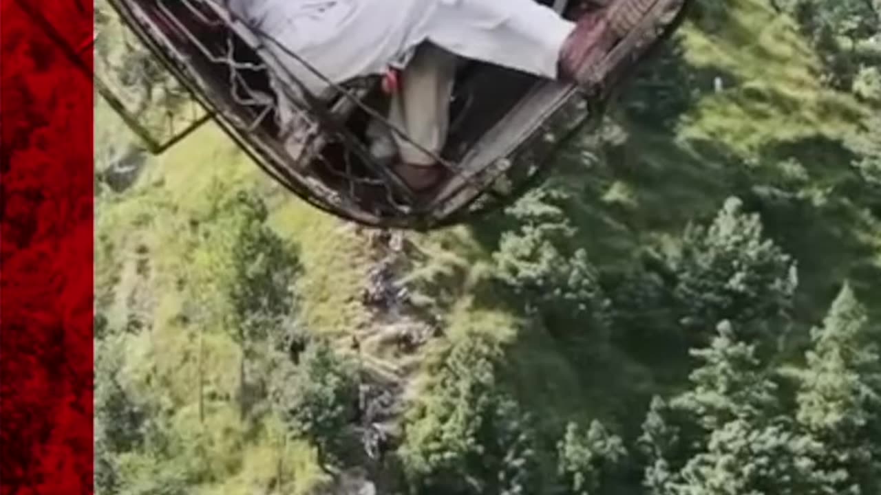 It took 12 hours to rescue all eight passengers of this cable car. #Shorts #Pakistan #BBCNews