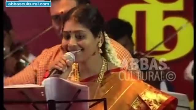 KANNODU KANBATHELLAM THALAIVA-NITHYASREE MAHADEVAN LIVE VELLITHIRAI RAAGANGAL ABBAS CULTURAL