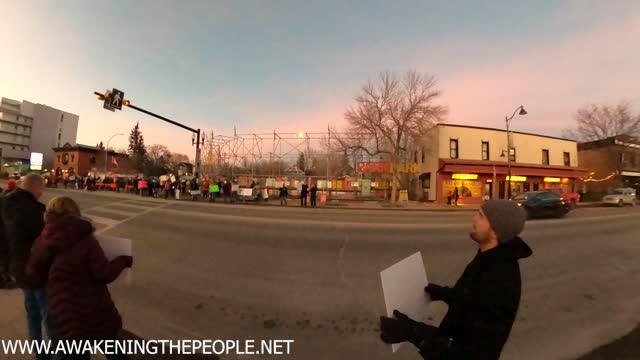 Without Papers Pizza Anti Mandate Rally | January 27th 2022 | Calgary Alberta Canada