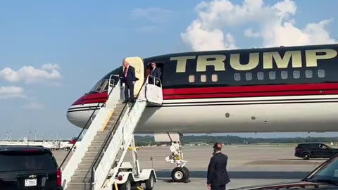 President Donald Trump is wheels down in Pennsylvania! 🇺🇸