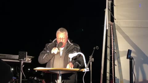 Wolgast: Wolf begrüßt die Teilnehmer 22-02-2022