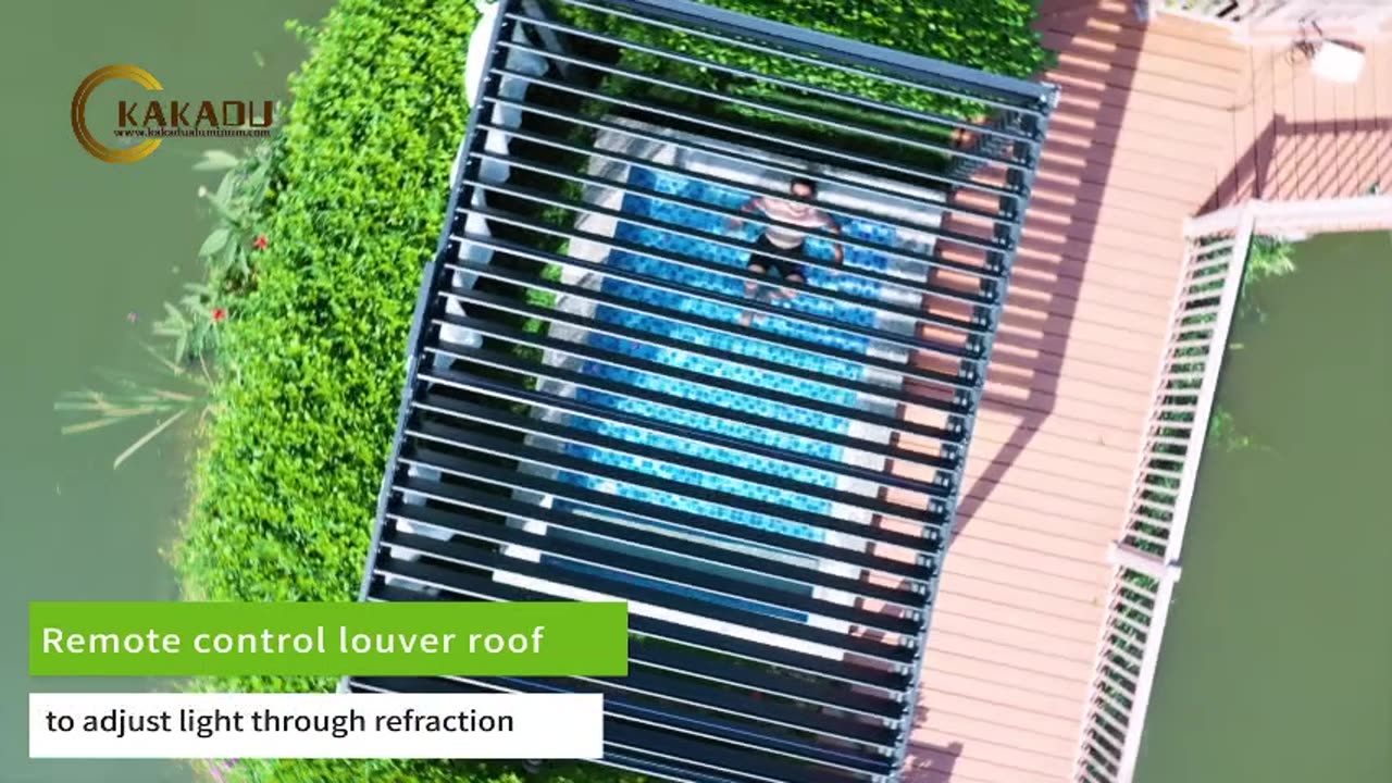 Kakadu Aluminum Pergola Application Swimming Pool #factorydirect