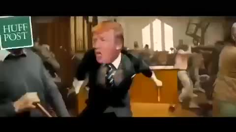 The church of fake news Trump parody