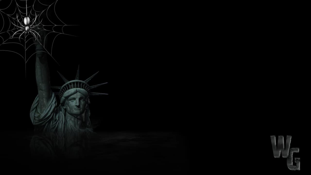 Liberty Sinking in the Night Background 4K Loop