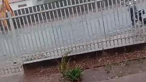 Chuva de granizo agora em Santa Albertina