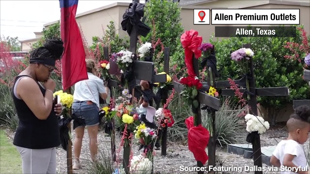 Watch: People Sing "Amazing Grace" at Memorial Honoring Allen Shooting Victims