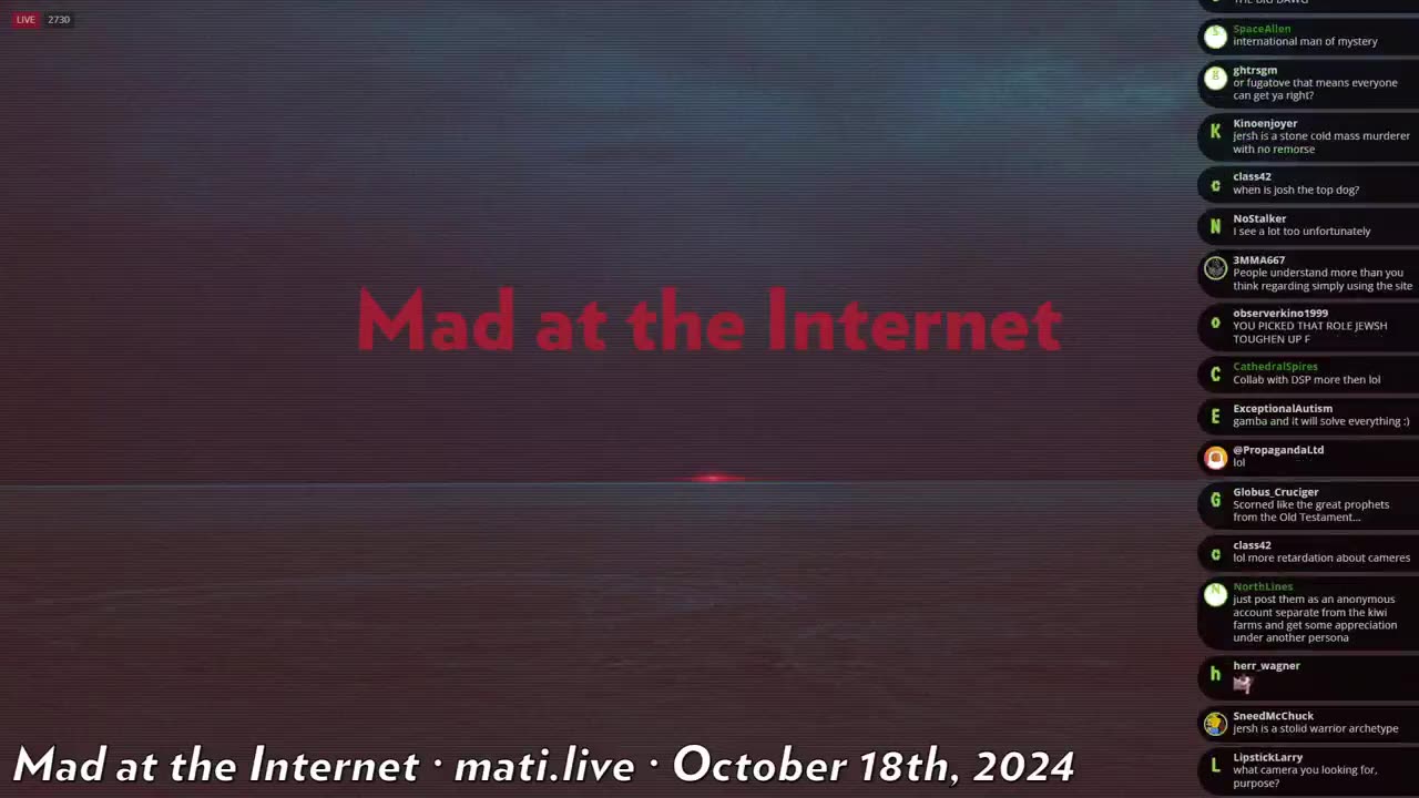 Josh needs photography help - Mad at the Internet (October 18, 2024)