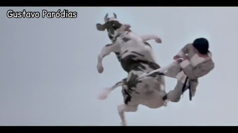 a vaca lutando kung fu