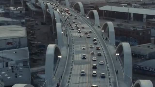 The new Sixth Street Bridge in Los Angeles