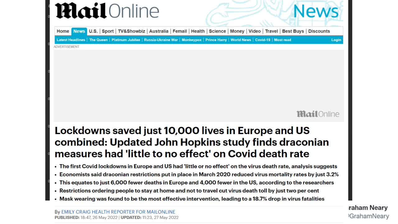 WOW - Irish Government Mortality Data Just Released - Unbelievable Stuff!