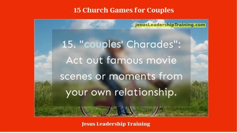 15 Church Games for Couples