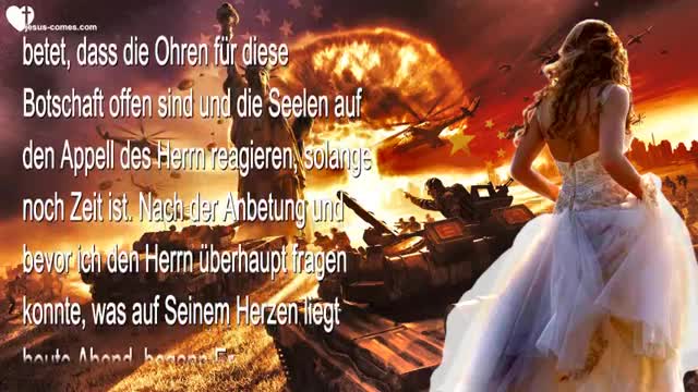 Ihr steht am Rande eines Krieges, seid ihr bereit, Mich zu treffen ❤️ Warnung von Jesus Christus
