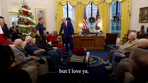 0015. President Biden Welcomes World War II Veterans to the White House.