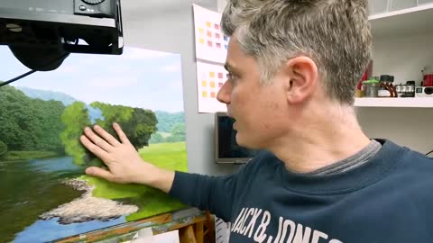 How to paint tree details
