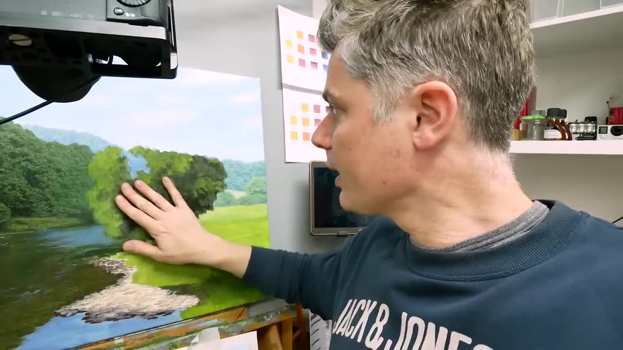 How to paint tree details
