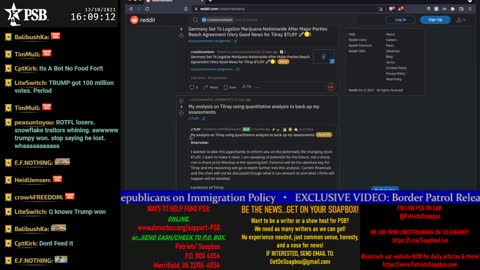 2021-12-10 15:00 EST - The Common Sense Show: Patriot Line Friday with Derek, PATRIOTski & Glry Anon