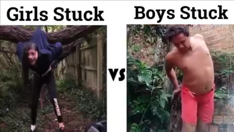 Girl stuck vs boy stuck