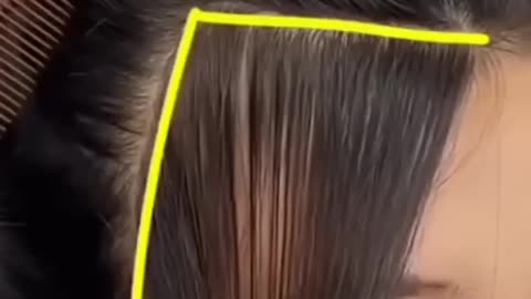 easy technique to cut front hair bang|front flick cutting|