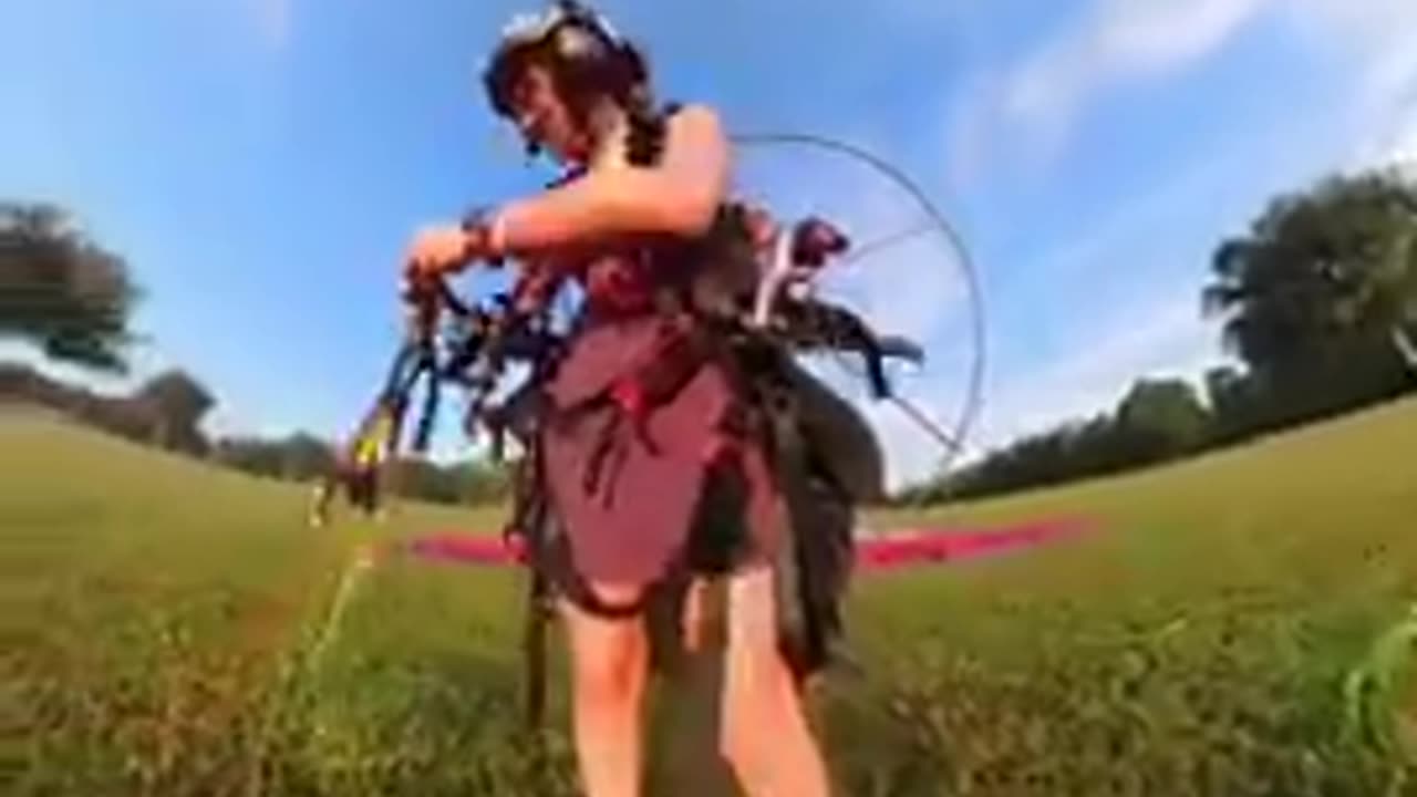 Para Gliding Using a Paramotor