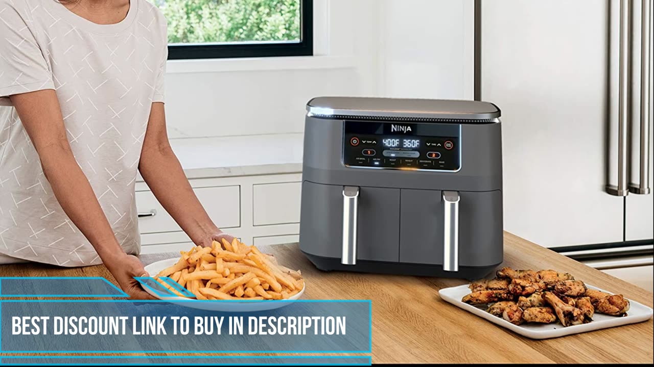 Ninja DZ201 Foodi Air Fryer with DualZone Technology