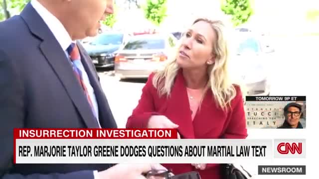 Marjorie Taylor Greene dodges Acosta’s questions in street interview