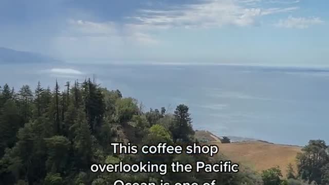This coffee shop overlooking the Pacific Ocean is one of California's best kept secrets!!