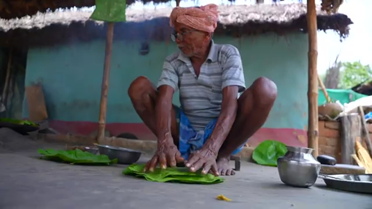 TRIBAL FAMOUS ZIL PITHE RECIPE|village style chicken paratha recipe by our grandfather