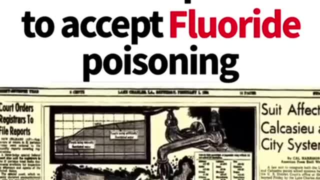 How The Masses Were Manipulated To Accept FLORIDE POISON !