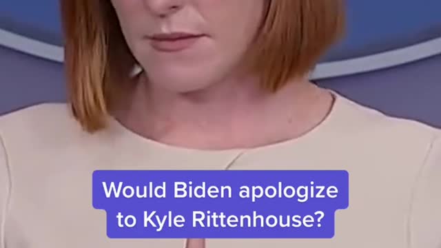 Would Biden apologize to Kyle Rittenhouse?