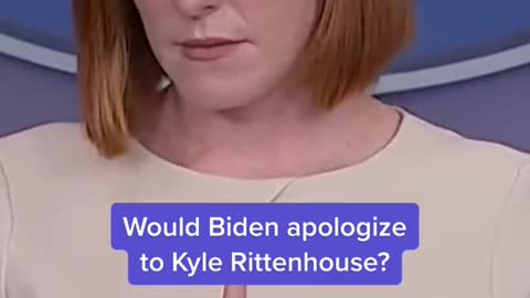 Would Biden apologize to Kyle Rittenhouse?