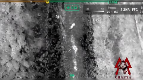 Russian Sparta battalion drone attacks on the enemy