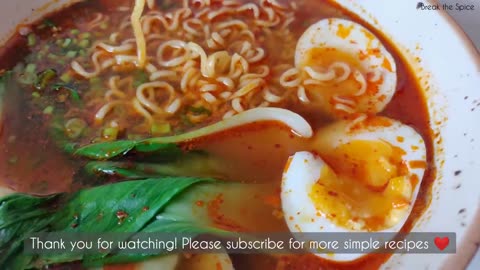Spicy ramen noodles