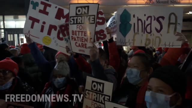 Thousands Of Nurses Walked Out This Morning From Two Of NYC’s Largest Hospitals In Strike