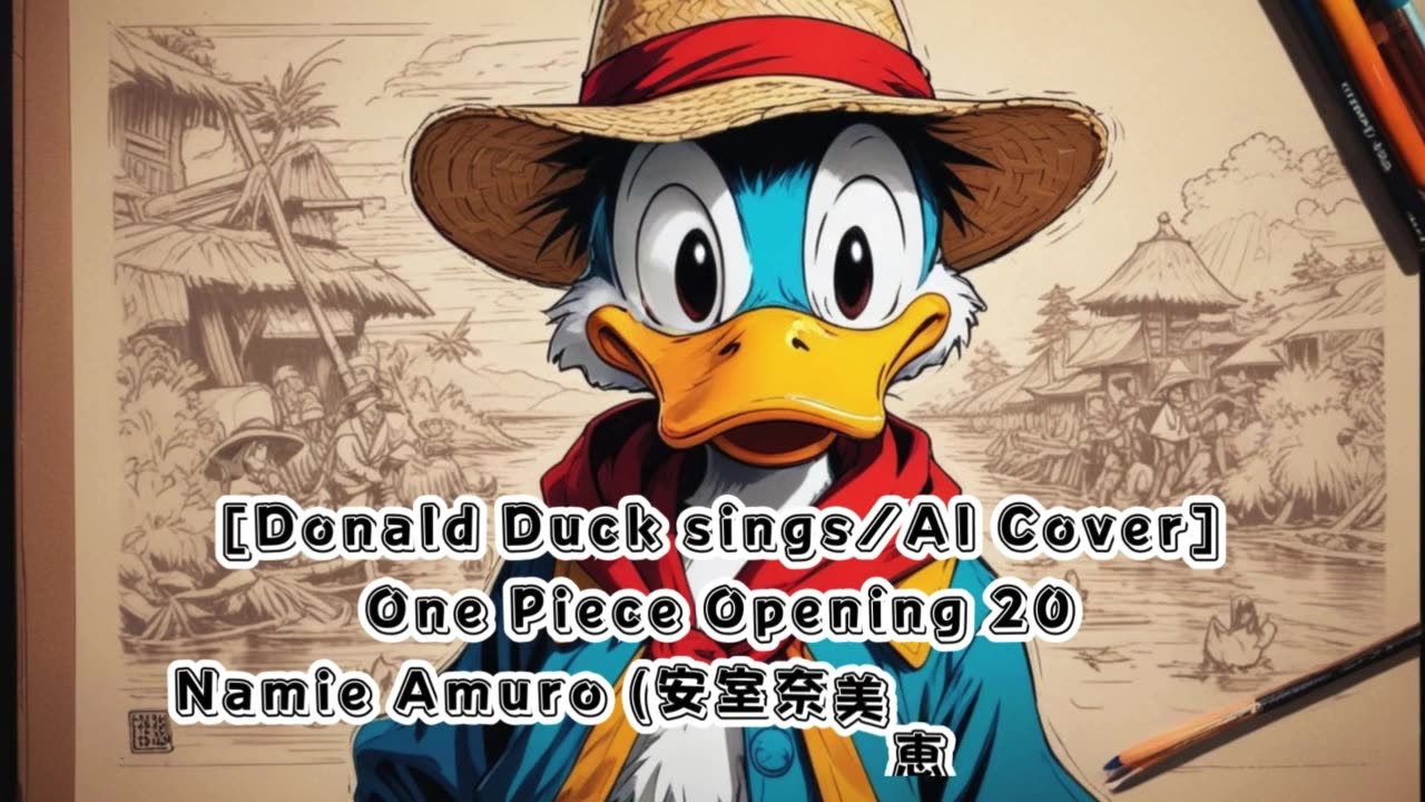 [Donald Duck sings/AI Cover] One Piece Opening 20 Namie Amuro - Hope