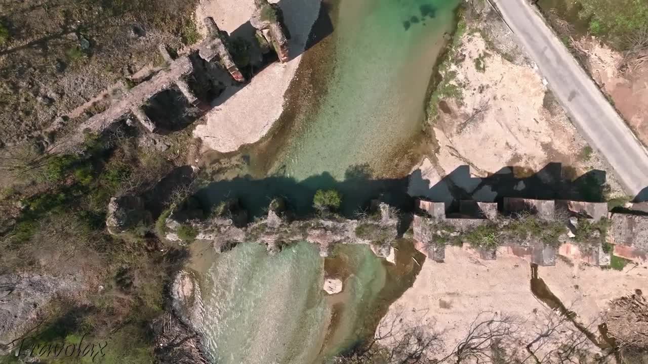 Roman Aqueduct of Ancient Nikopolis in Greece Scenic Tour