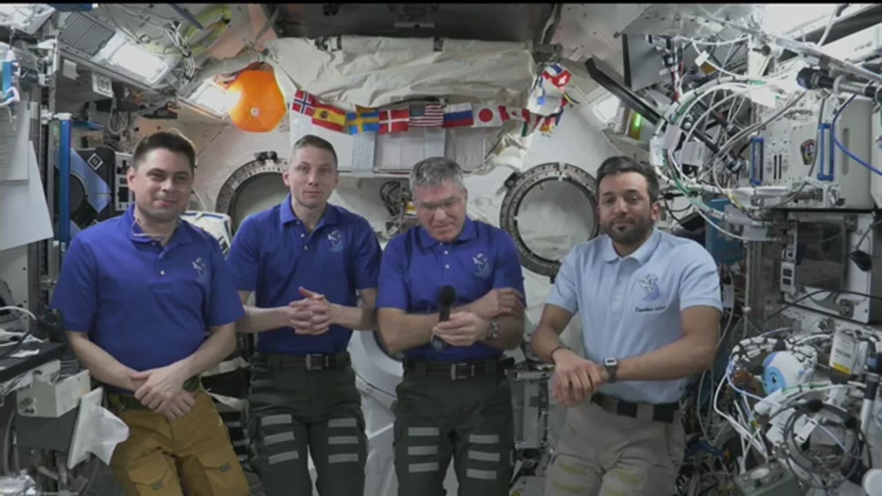 Expedition 69 NASA's SpaceX Crew-6 talk with media