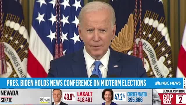President #Biden discusses #midterm #election results in