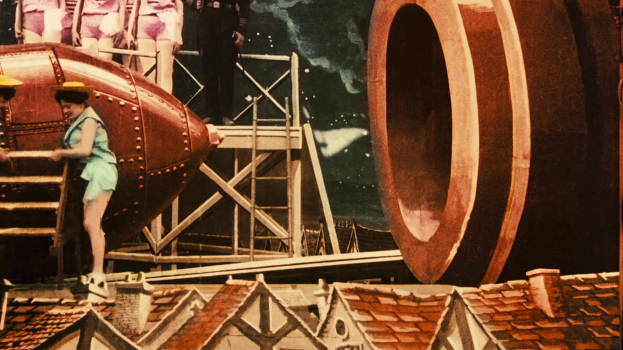 Utazás a Holdba / Le voyage dans la lune / A trip to the moon (1902) hand-colored