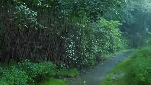 Beautyfull Raining view in forest💖💖