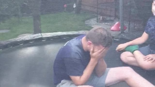 Trampoline Somersault Fail