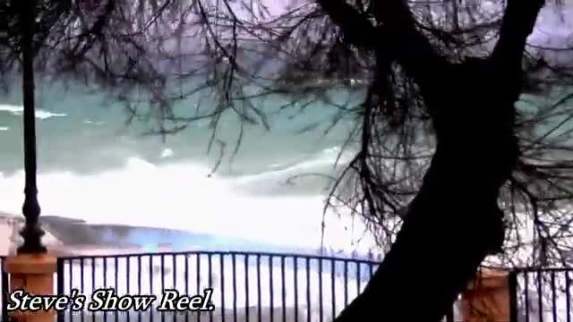 Big waves in slow motion crashing on the coastline.Press subscribe, thanks