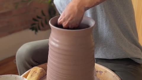 Making a jar to fill with the tears of my own failures #pottery #asmr #satisfying