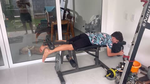 Father & Son Workout - Cut Day 65 - Legs with 1 Set to Failure