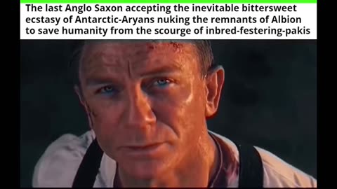 The last Anglo Saxon accepting the inevitable bittersweet ecstasy of Antarctic-Aryans...